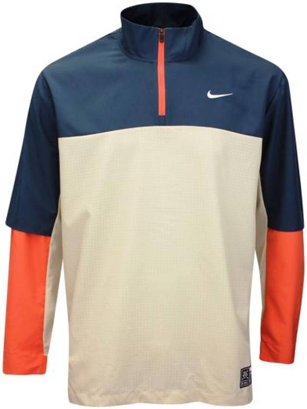 Golf Club Dri Fit Half Zip Jacket Sanddrift Armory Navy - NIKE - BALAAN 2