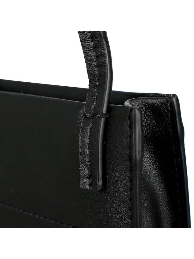 Fox Head Leather Messenger Cross Bag Black - MAISON KITSUNE - BALAAN 10