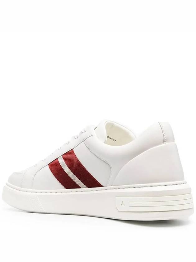 Moony Leather Low Top Sneakers White - BALLY - BALAAN 3