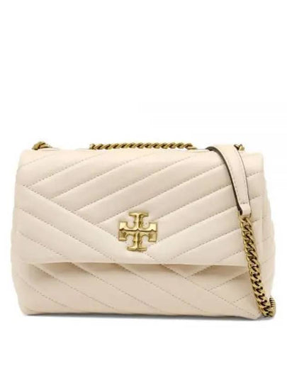 Kira Chevron Convertible Strap Small Shoulder Bag New Cream - TORY BURCH - BALAAN 2