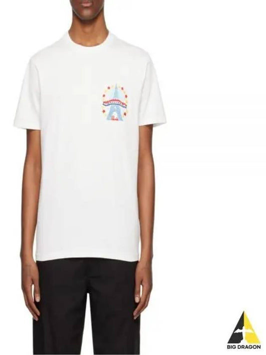 DRAWN VARSITY Slim T Shirt FE5 5TS2 714S G02 - KENZO - BALAAN 1