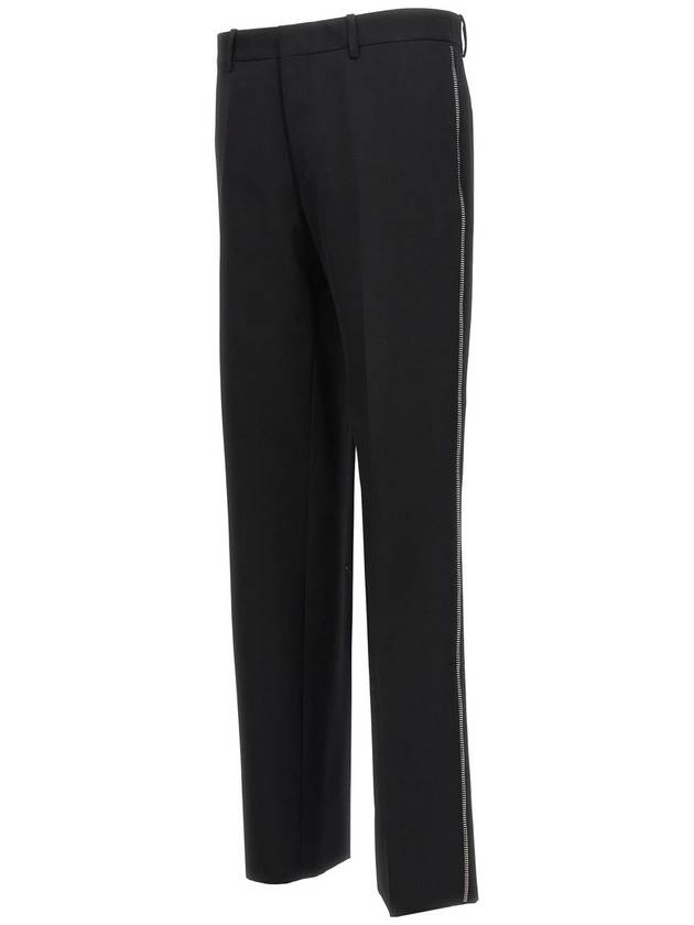 23 fw Virgin Wool Pants WITH Zipper Detail OMCO023F23FAB0011010 B0650463979 - OFF WHITE - BALAAN 4