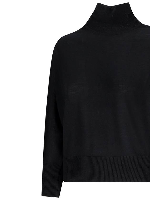 Women's Talea Virgin Wool Turtleneck Black - MAX MARA - BALAAN 4