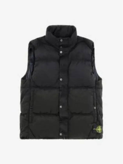 High Neck Padded Vest Black - STONE ISLAND - BALAAN 2