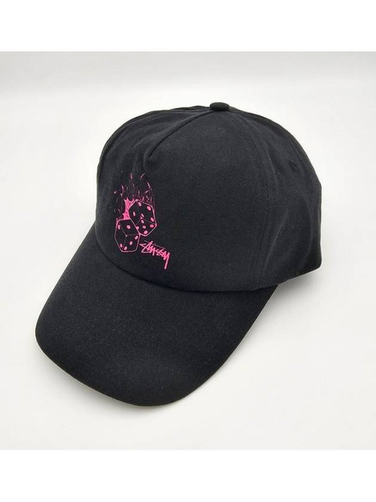 Flame Dice Low Pro Ball Cap Black - STUSSY - BALAAN 2