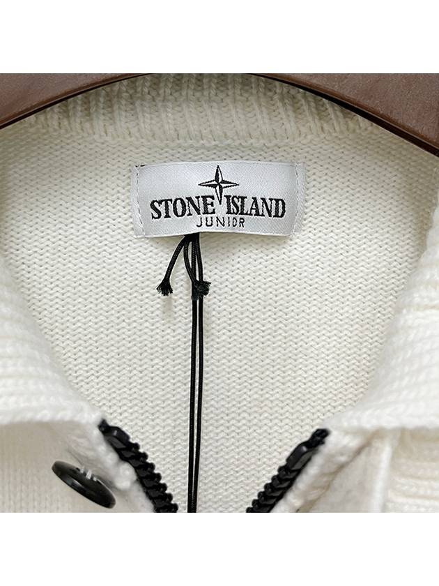 Kids Stone Island Cardigan 8116503 WHITE - STONE ISLAND - BALAAN 9