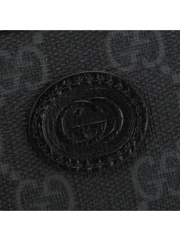 Interlocking G Zipper Card Wallet Black - GUCCI - BALAAN 6