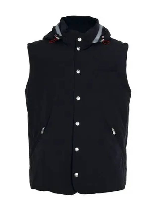 Hooded Padded Vest Navy - BRUNELLO CUCINELLI - BALAAN 2