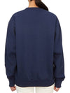 Graphic Print Cotton Sweatshirt Navy - SPORTY & RICH - BALAAN 4