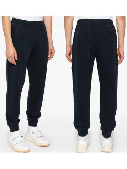 Signature Wappen Patch Cotton Baggy Pants Navy - STONE ISLAND - BALAAN 2