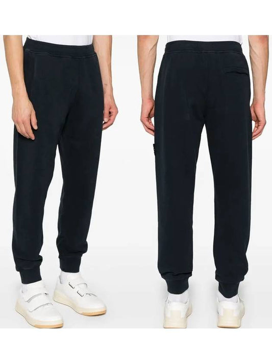 Signature Wappen Patch Cotton Exhaust Pants Navy - STONE ISLAND - BALAAN 2