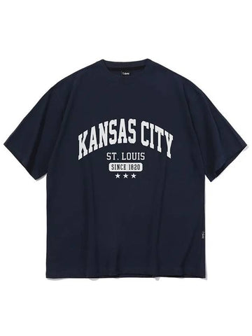 Kansas City short sleeve t-shirt navy - CRUMP - BALAAN 1