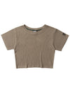 NAMIB WAFFLE CROP TOP KHAKI - FREAKISH BUILDING - BALAAN 1