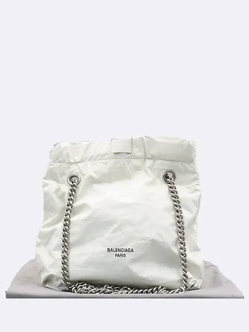 742942 White color leather crush small shoulder bag - BALENCIAGA - BALAAN 1