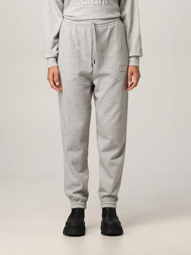 Maloni embossed cottonblend jersey track pants - ISABEL MARANT - BALAAN 3