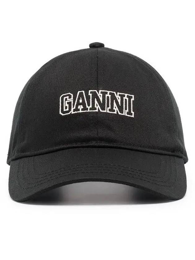 Logo Ball Cap Black - GANNI - BALAAN 3