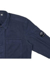 Gabardine Utility Long Sleeve Shirt Navy - CP COMPANY - BALAAN 5