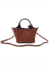 Micro Leather Tote Bag Brown - TOD'S - BALAAN 5