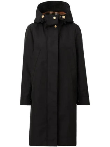 Women's Pocket Detail Technical Parka Black - BURBERRY - BALAAN 1