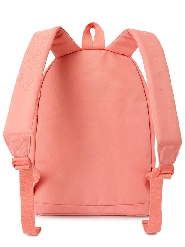 Kids Rucksack Embroidery Logo Backpack Pink - KENZO - BALAAN 4