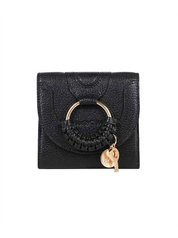 Hana Square Wallet Black - CHLOE - BALAAN.