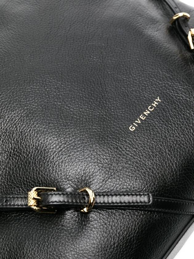 Voyou Chain Leather Shoulder Bag Black - GIVENCHY - BALAAN 5