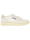 Medalist Low Top Sneakers Beige White - AUTRY - BALAAN 3