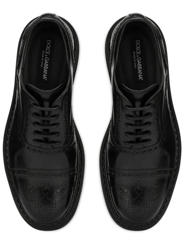 Dolce & Gabbana Derby Derby In Leather - DOLCE&GABBANA - BALAAN 4