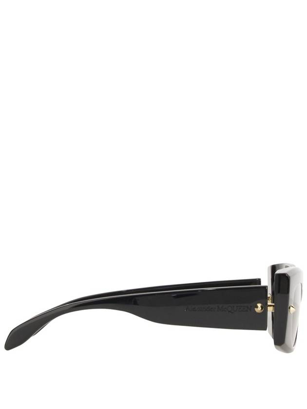 Eyewear Studded Rectangular Sunglasses Black - ALEXANDER MCQUEEN - BALAAN 4