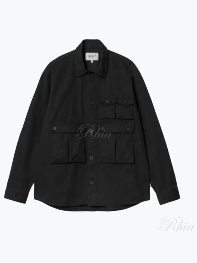 Tracker Long Sleeve Shirt Black - CARHARTT WIP - BALAAN 2