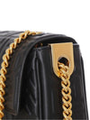 Baguette Medium Nappa Leather Chain Shoulder Bag Black - FENDI - BALAAN 7