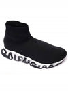 Speedrunner Graffiti Logo Sole High Top Sneakers Black - BALENCIAGA - BALAAN 4