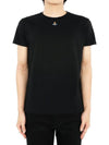 Embroided ORB Peru Short Sleeve T-Shirt Black - VIVIENNE WESTWOOD - BALAAN 2