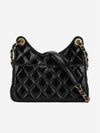 Small hobo bag shiny crumbled calfskin gold metal black AS3710 B09746 94305 - CHANEL - BALAAN 3