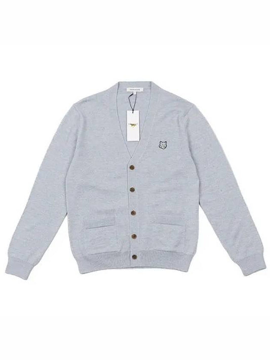 Bold Fox Head Patch Regular Cardigan Black - MAISON KITSUNE - BALAAN 2