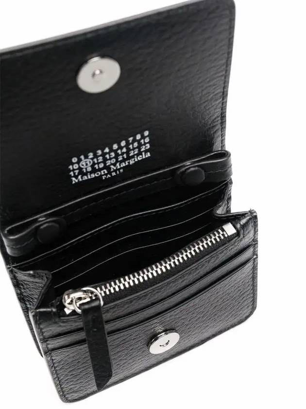 Embroidery Logo Chain Cald Wallet Black - MAISON MARGIELA - BALAAN 5