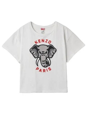 Relaxed short sleeve t shirt Off white - KENZO - BALAAN 1