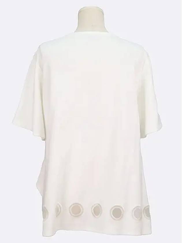 White color side slit women s short sleeves - LANVIN - BALAAN 3