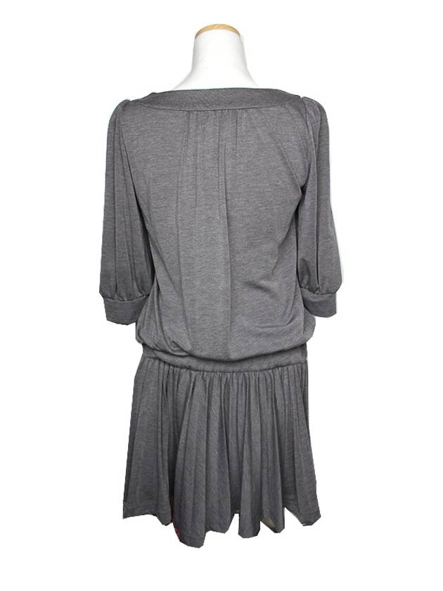 Blue Label Charcoal Gray Low Waist One Piece 55 - BURBERRY - BALAAN 2