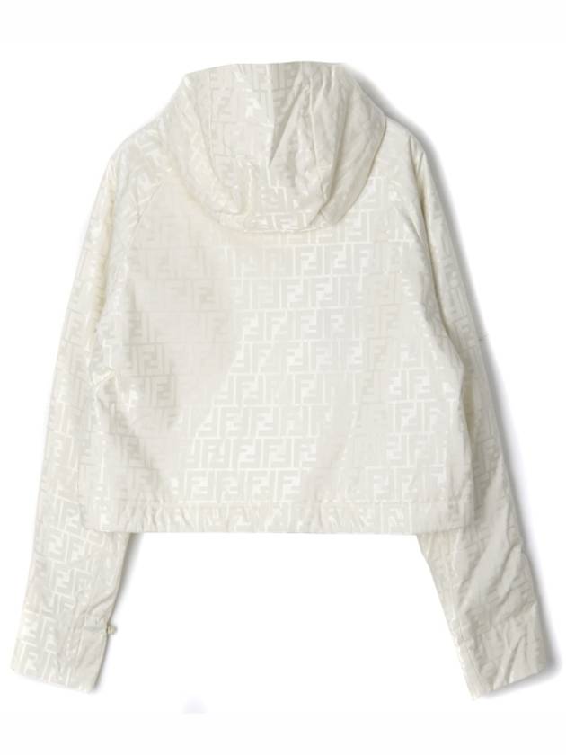 FF Logo Hooded Jacket Off-White - FENDI - BALAAN 3