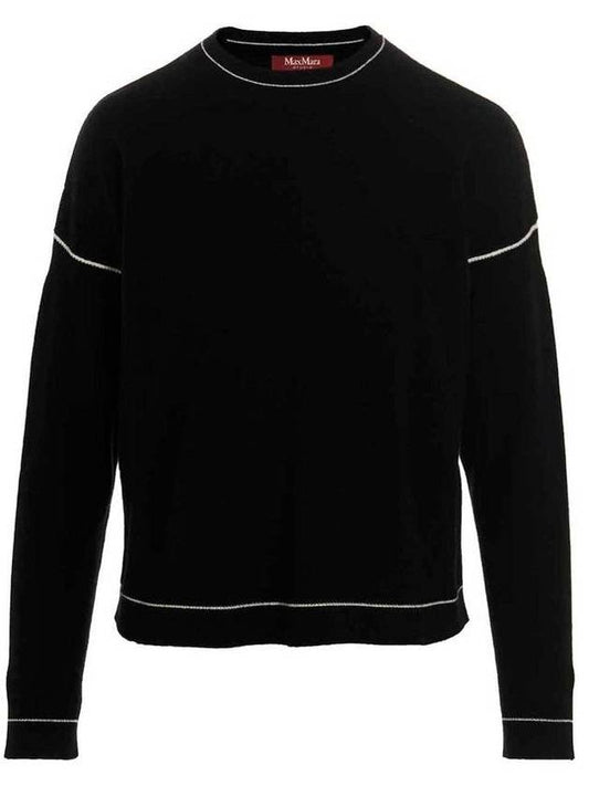 Women's Furio Knit Top Black - MAX MARA - BALAAN.