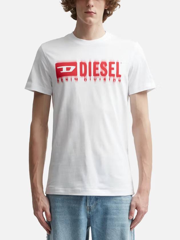 Men s T Diego L6 Short Sleeve Shirt White A03593 0CATM - DIESEL - BALAAN 2