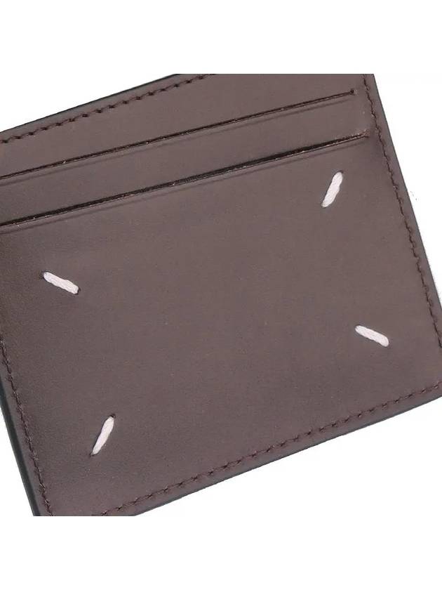 Signature Stitch Card Wallet Brown - MAISON MARGIELA - BALAAN.