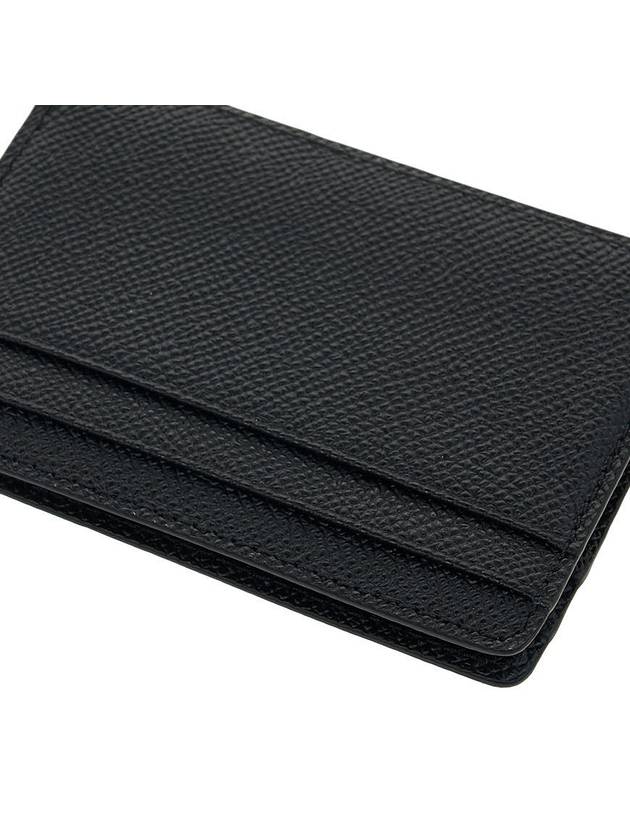 Icon Stripe Grainy Leather Card Wallet Black - BURBERRY - BALAAN 8