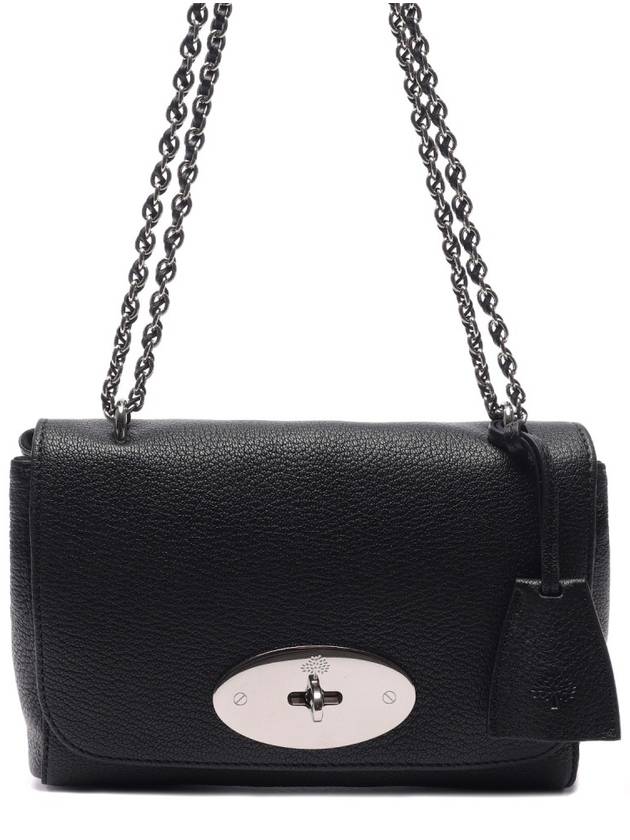 Lily Small Goat Leather Shoulder Bag Black - MULBERRY - BALAAN 3