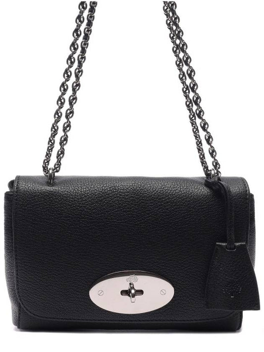 Lily Small Goat Leather Shoulder Bag Black - MULBERRY - BALAAN 2