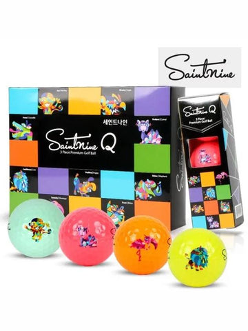 Q 3-piece colored golf ball 1 dozen - SAINTNINE - BALAAN 1