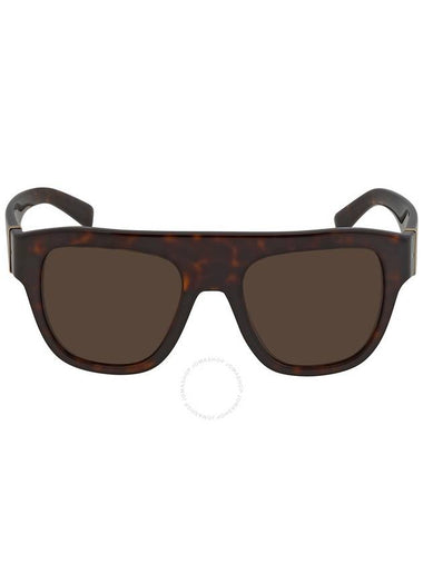 Dolce And Gabbana Dark Brown Square Ladies Sunglasses DG4398 502/73 54 - DOLCE&GABBANA - BALAAN 1