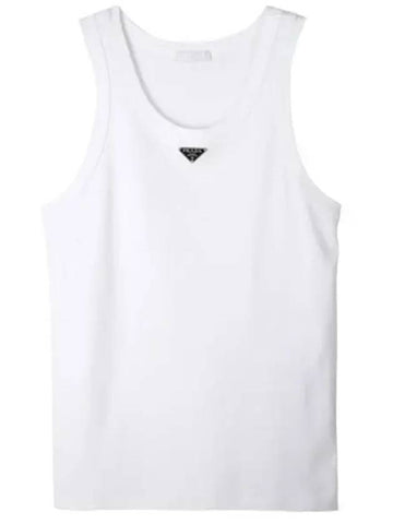 cotton tank top sleeveless - PRADA - BALAAN 1