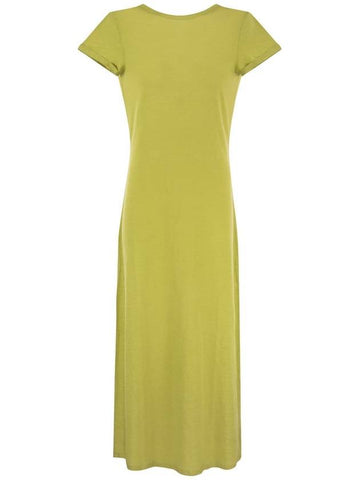 Dress with back neckline - MAJESTIC FILATURES - BALAAN 1